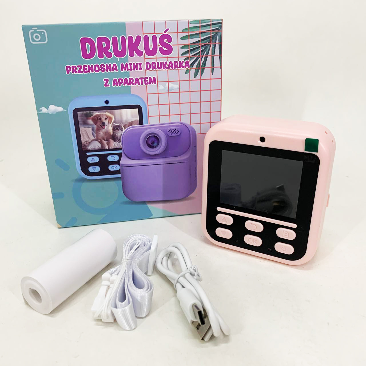 Детский фотоаппарат мгновенной печати S1 Pink