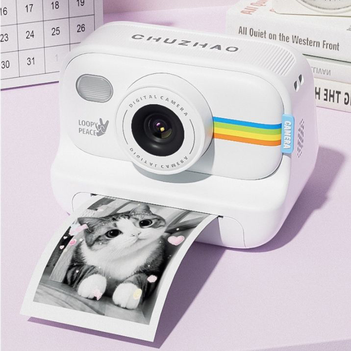 Детский фотоаппарат мгновенной печати S9 WHITE