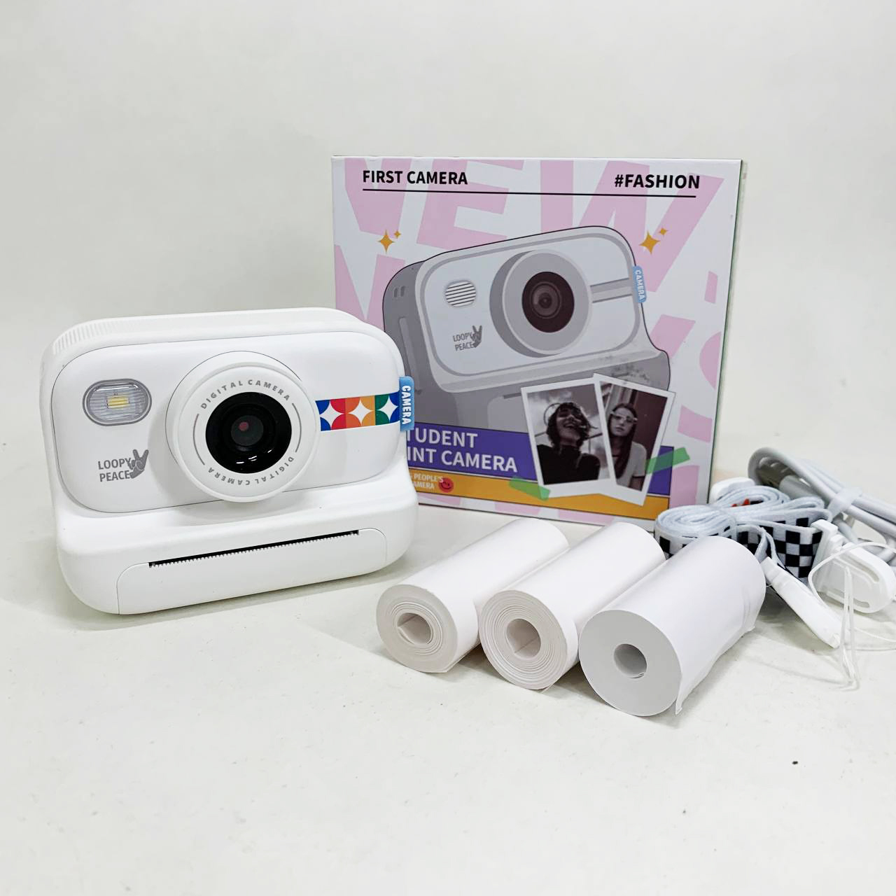 Детский фотоаппарат мгновенной печати S9 WHITE