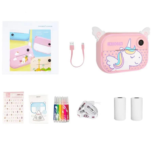 Детская цифровая камера c моментальной печатью YT008 PINK