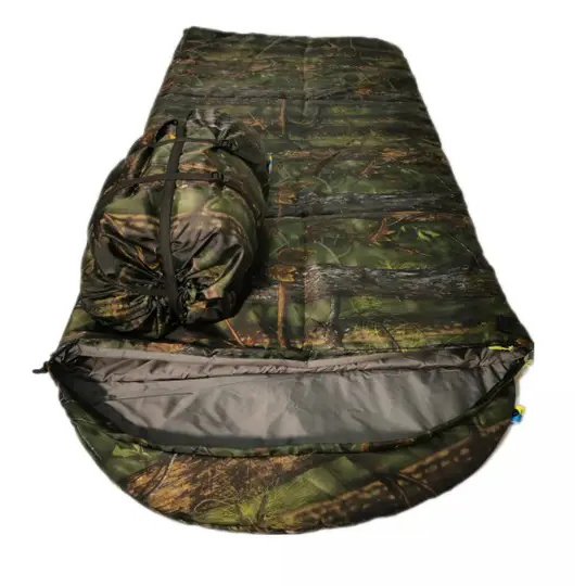 Спальный мешок sleeping bag 210*70 см камуфляжный, Спальник зимний 30, компактный, Спальник мешок зимний