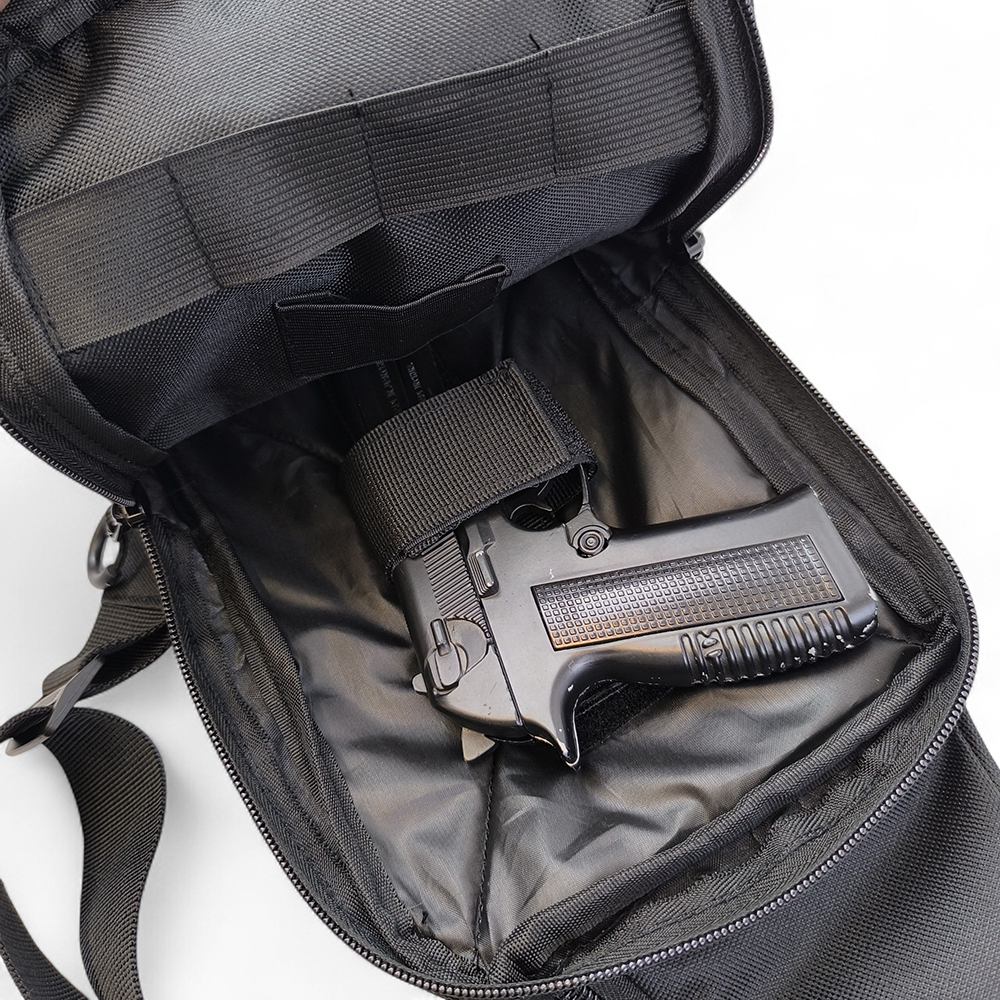 Тактическая сумка на плечо с кобурой, система MOLLE, патч-панель, Cordura