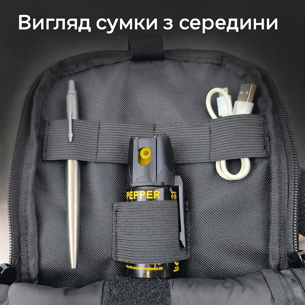 Тактическая сумка на плечо с кобурой, система MOLLE, патч-панель, Cordura