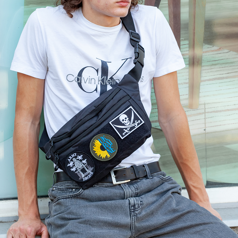 Тактическая бананка с мужской патч-панелью, Сумка через плечо с Cordura