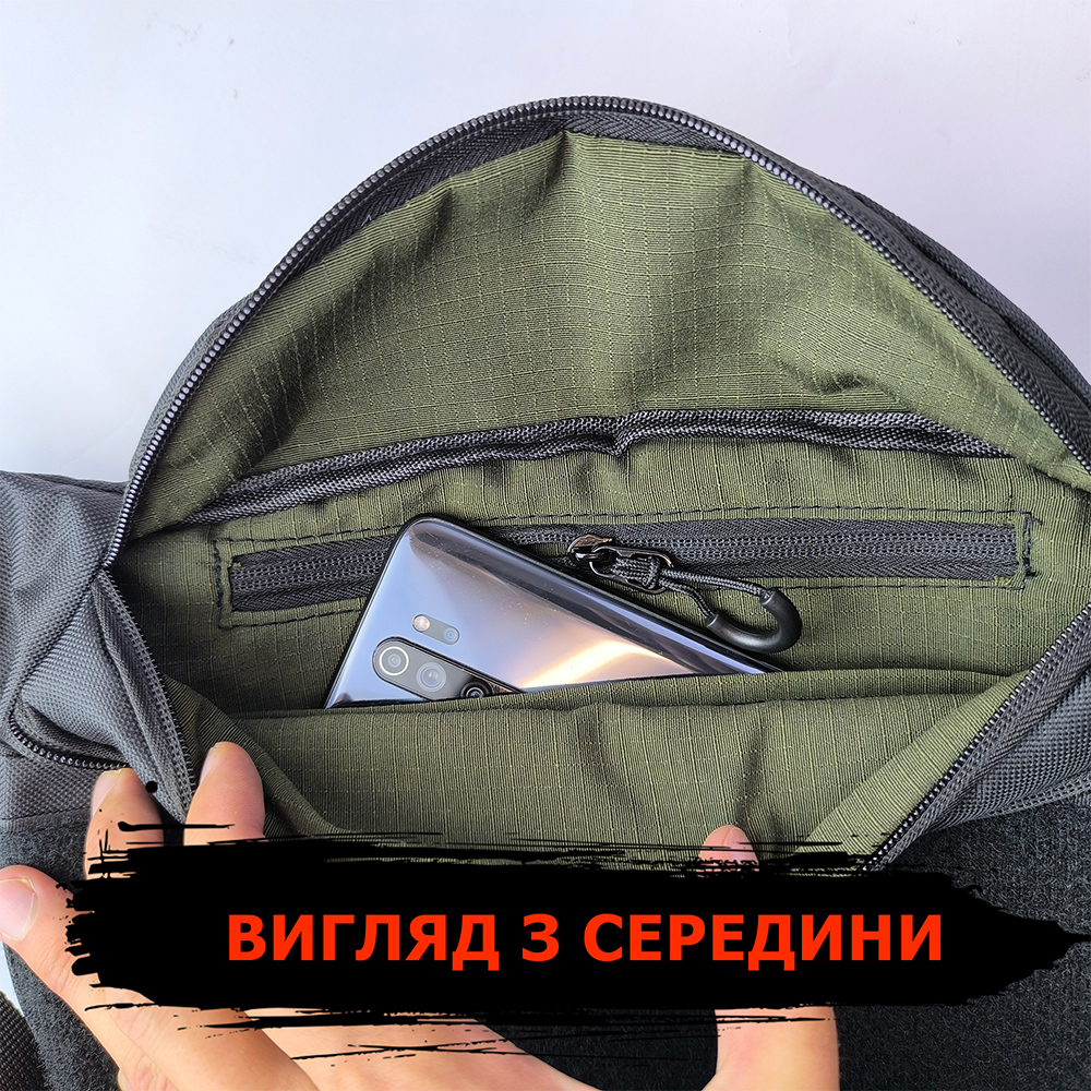 Тактическая бананка с мужской патч-панелью, Сумка через плечо с Cordura