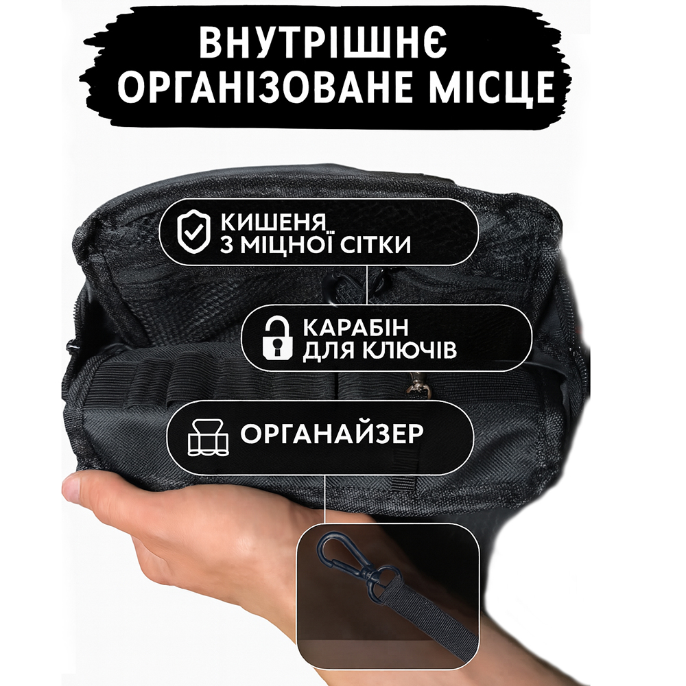Сумка бананка тактическая Cordura | Мужская/женская | Для спорта, города, туризма