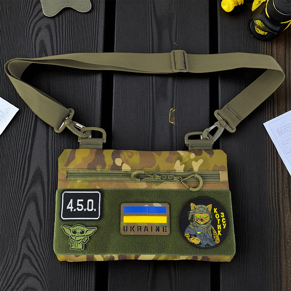 Молодежная тактическая сумка для патчей на плечо с 4 карманами multicam
