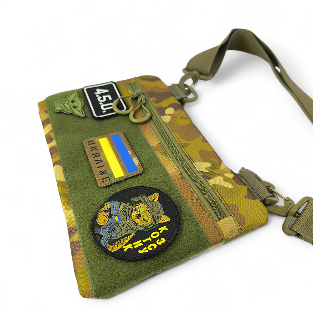 Молодежная тактическая сумка для патчей на плечо с 4 карманами multicam