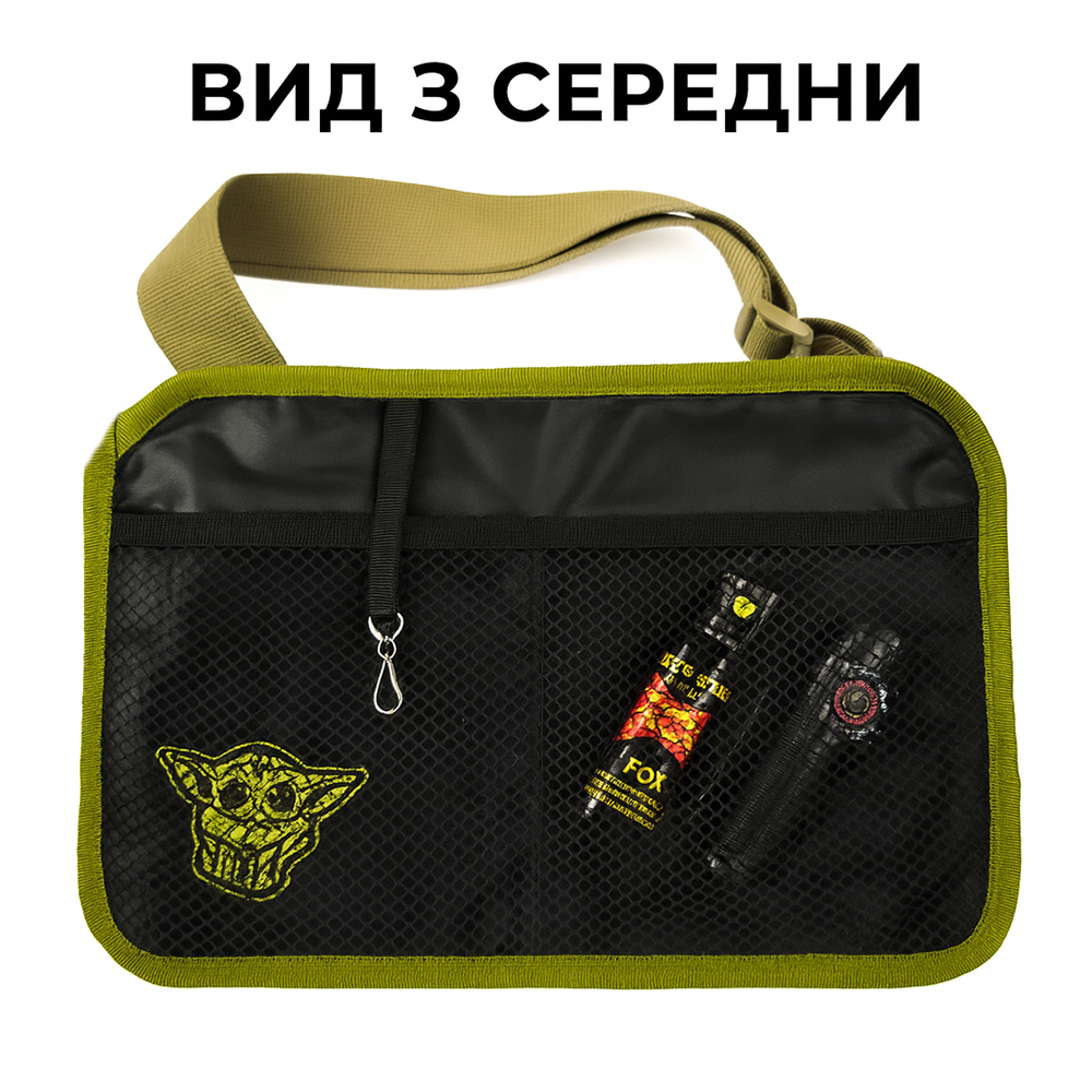 Молодежная тактическая сумка для патчей на плечо с 4 карманами black