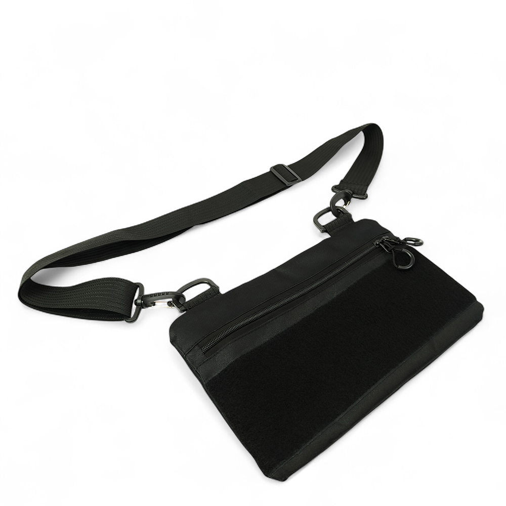 Молодежная тактическая сумка для патчей на плечо с 4 карманами black