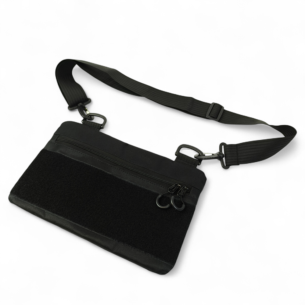 Молодежная тактическая сумка для патчей на плечо с 4 карманами black