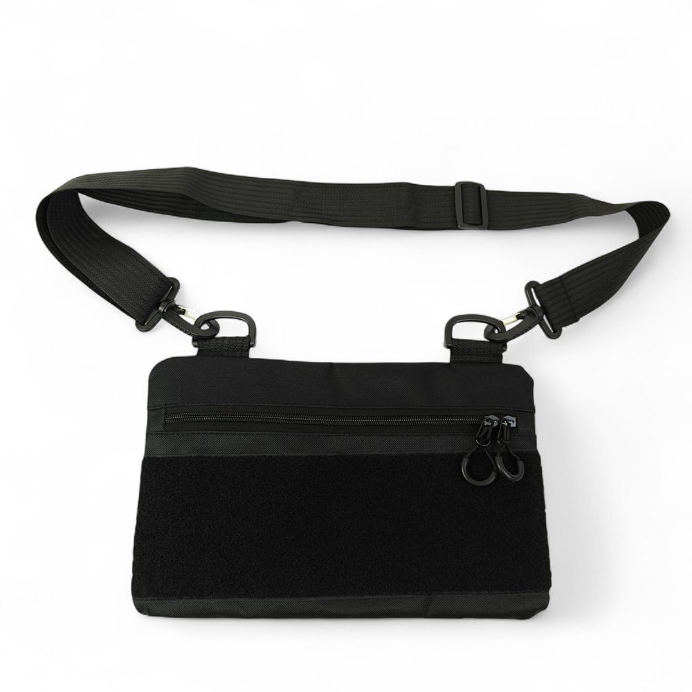 Молодежная тактическая сумка для патчей на плечо с 4 карманами black