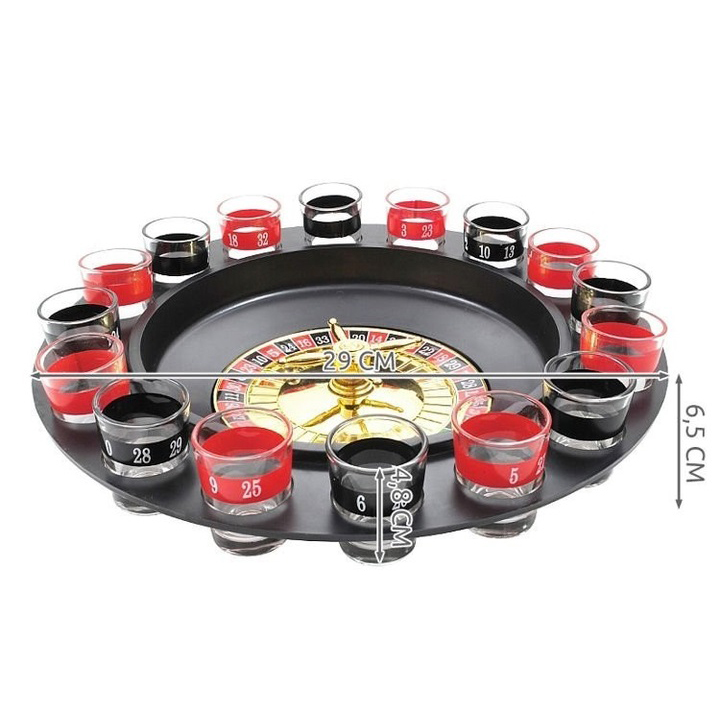 Алкогольная рулетка с рюмками игровой набор 
