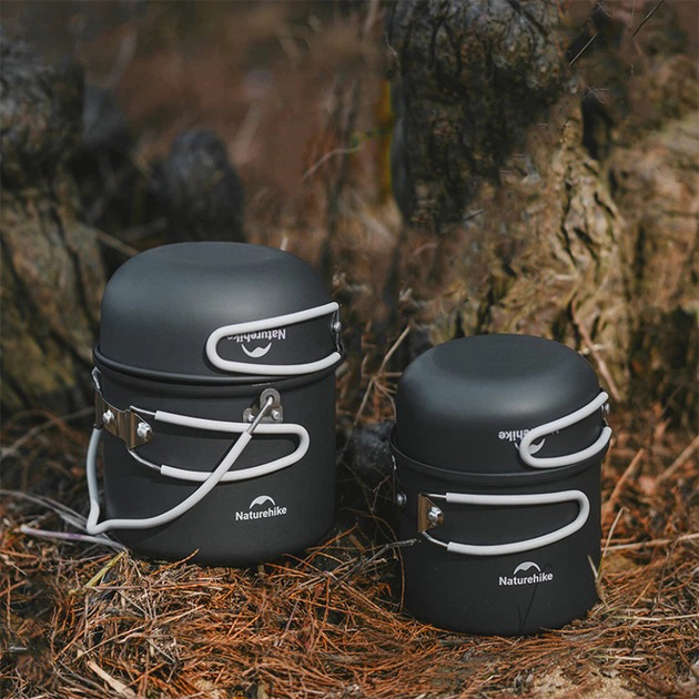 Набор посуды Naturehike NH18T018-G 2 кастрюли, 2 крышки