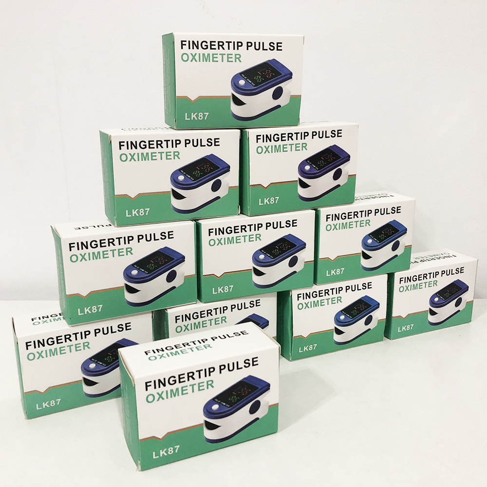 Пульсоксиметр Fingertip pulse oximeter LK87, Пульсоксиметр для измерения пульса и сатурации портативный