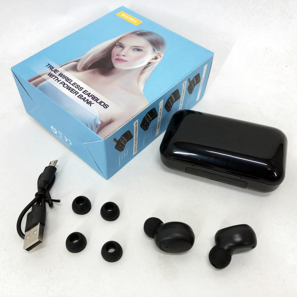 Беспроводные bluetooth наушники True Wireless F9-5 TWS с встроенным Power Bank, вакуумные наушники