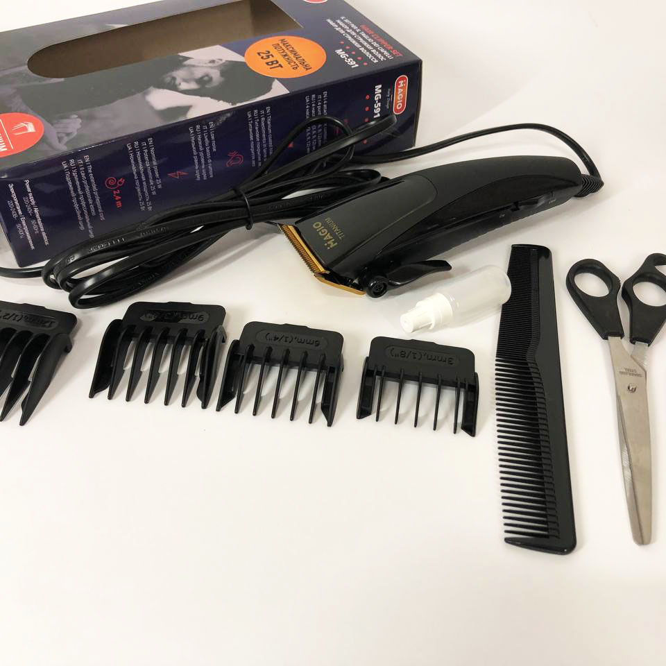 Машинка для стрижки волос MAGIO MG-591, Электробритва для головы, Бритва для бороды