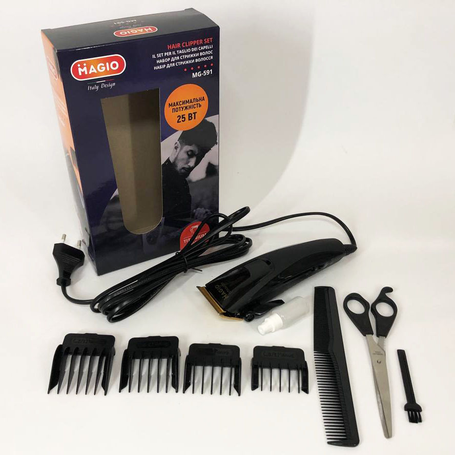 Машинка для стрижки волос MAGIO MG-591, Электробритва для головы, Бритва для бороды