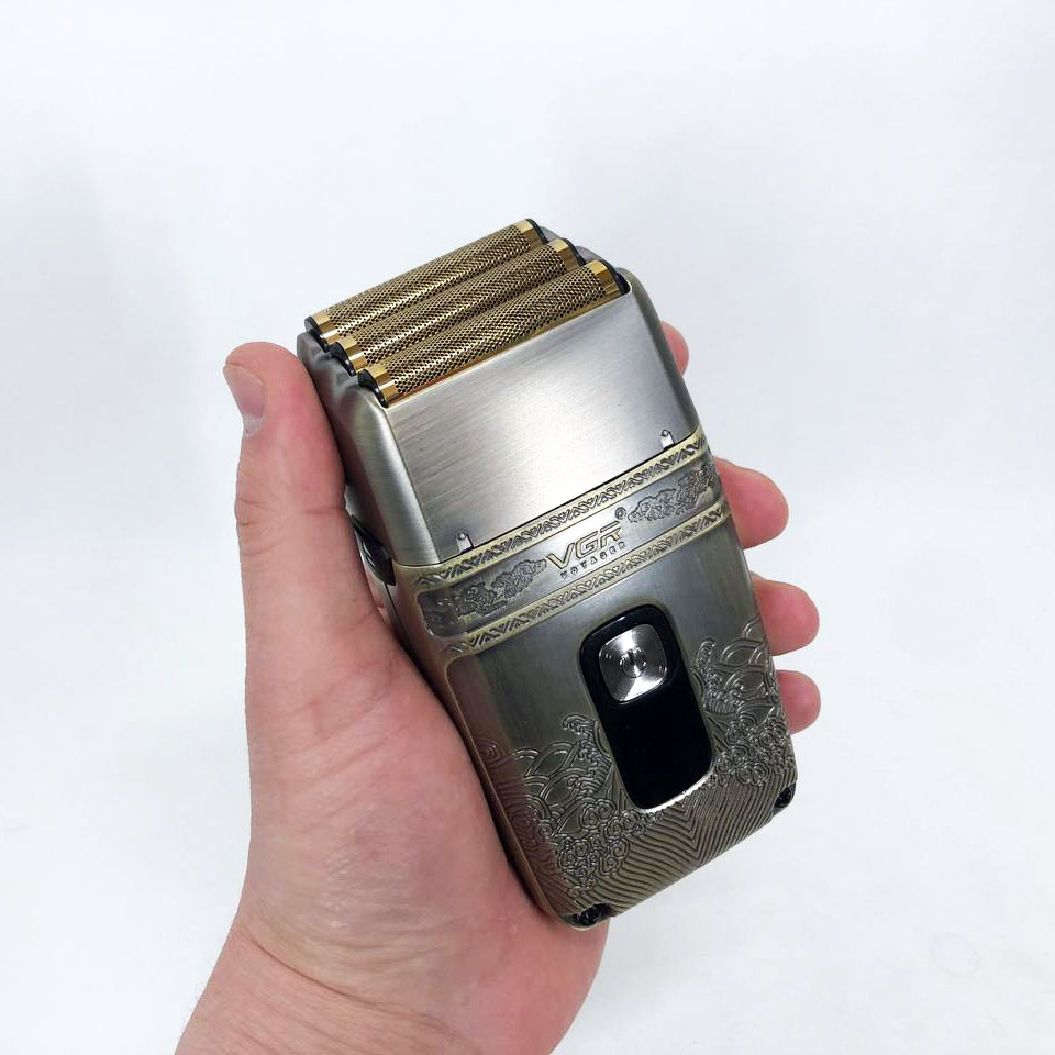 Профессиональная электробритва Шейвер VGR V-335 Shaver с тремя ножевыми блоками, бритва для бороды
