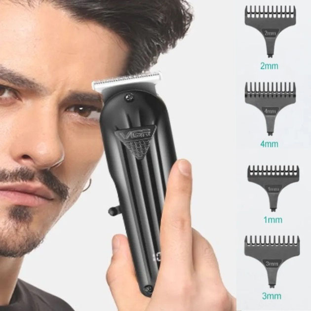 Машинка для стрижки волос VGR V-982 LED Display, профессиональная электробритва, подстригательная машинка