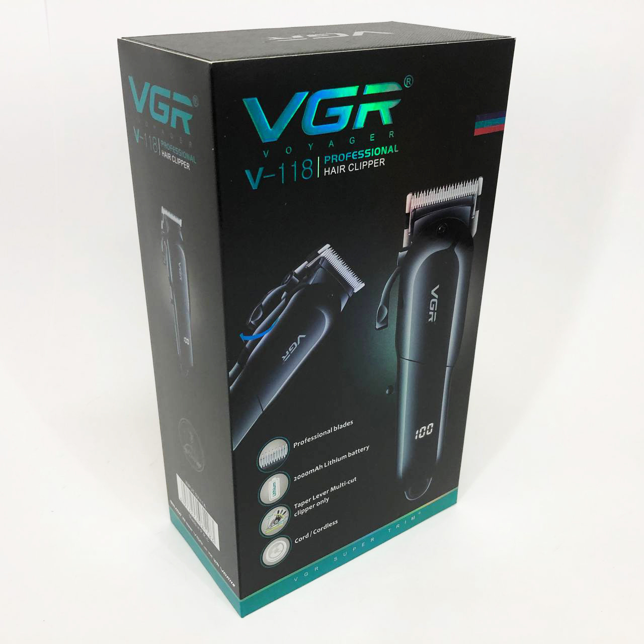 Машинка для стрижки волос и бороды VGR V-118, Машинка для стрижки волос беспроводна, Электробритва