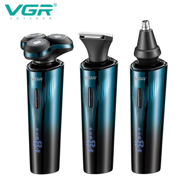 Многофункциональная профессиональная электробритва VGR 3 в 1 V-303: бритва, триммер и стрижка