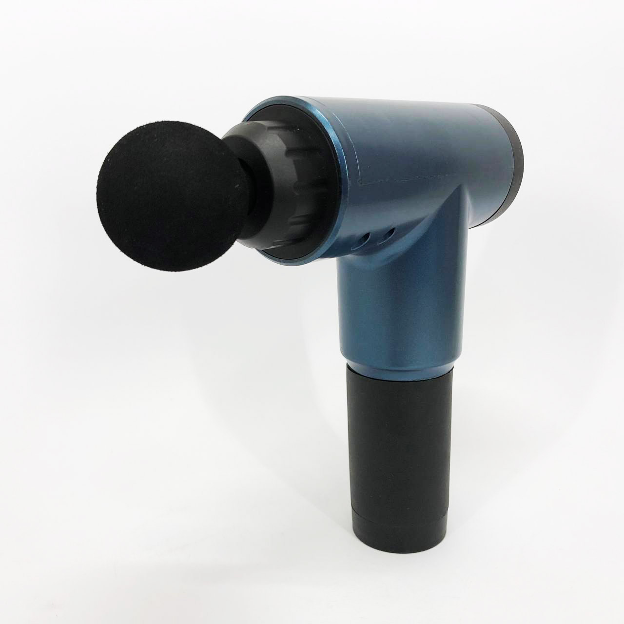 Аккумуляторный массажер Fascial Gun KH-320 портативный ручной ударный мышечный пистолет 4 насадки синий