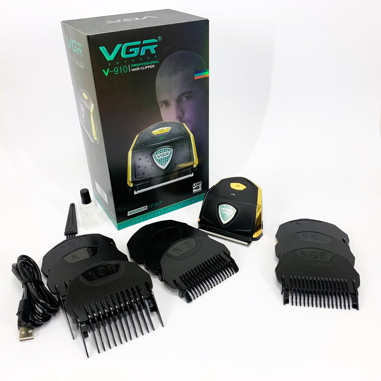 Аккумуляторная машинка для стрижки VGR V-910