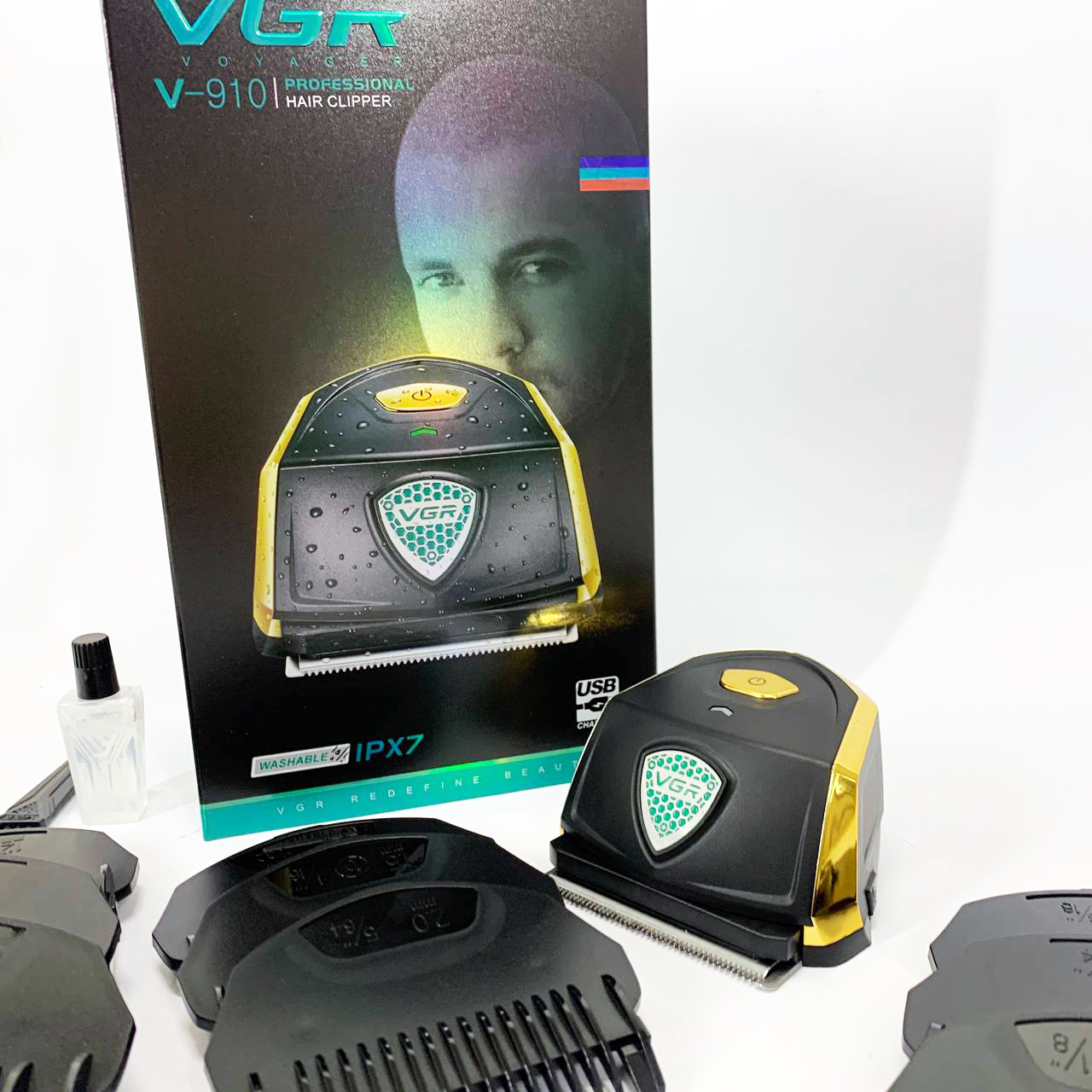 Аккумуляторная машинка для стрижки VGR V-910