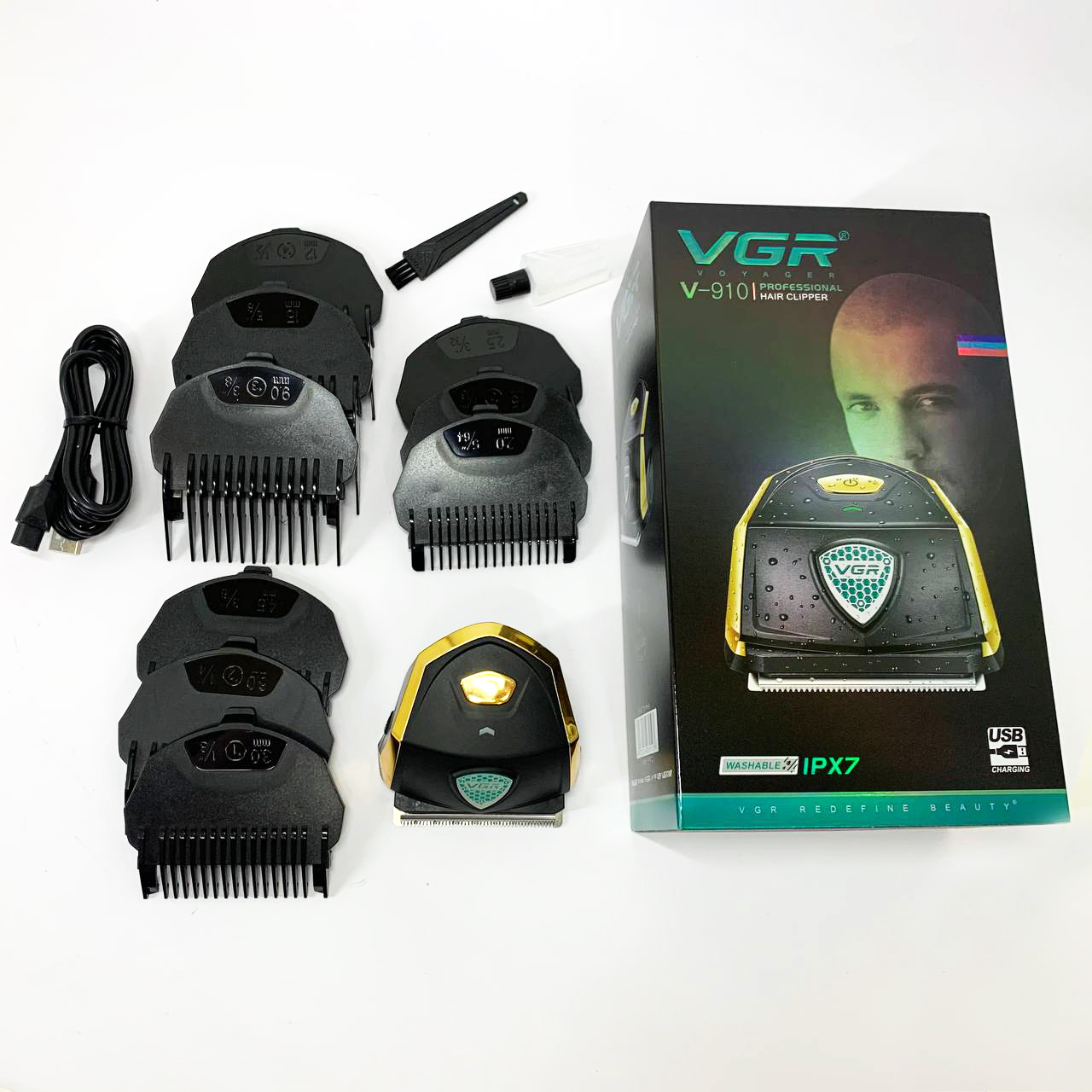 Аккумуляторная машинка для стрижки VGR V-910