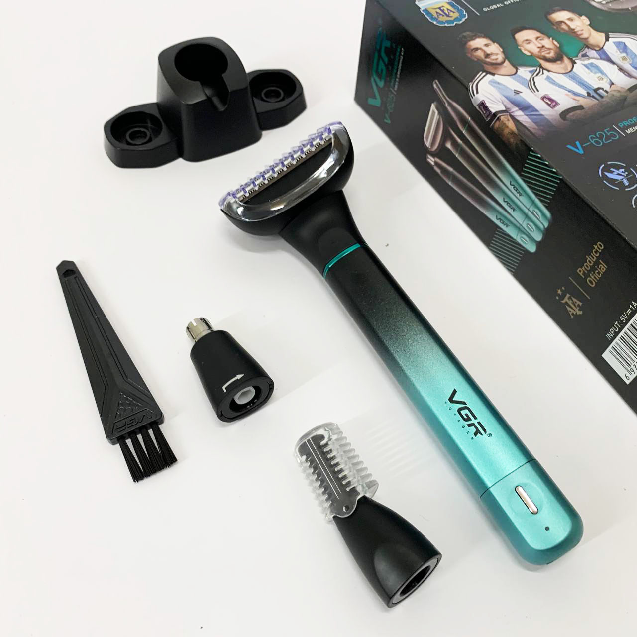 Электробритва 3 в 1 VGR V-625 Аккумуляторный триммер для носа, ушей, тела и бровей с подставкой