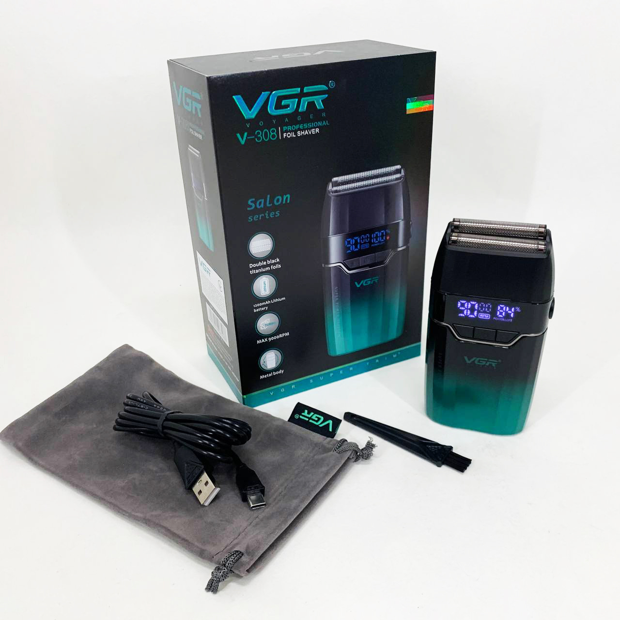 Электробритва VGR V-308 GREEN шейвер