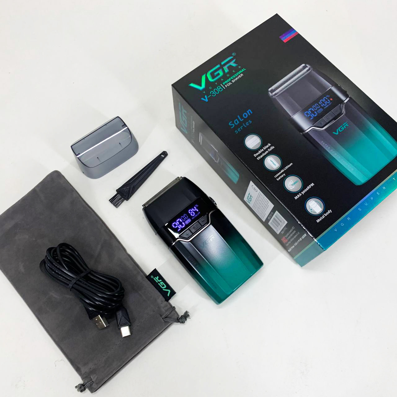 Электробритва VGR V-308 GREEN шейвер