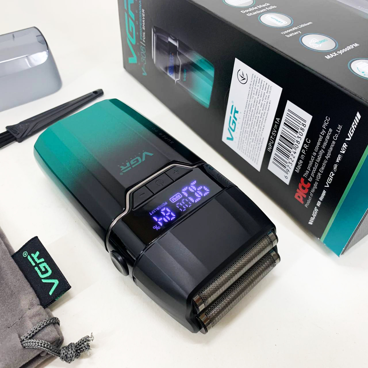 Электробритва VGR V-308 GREEN шейвер