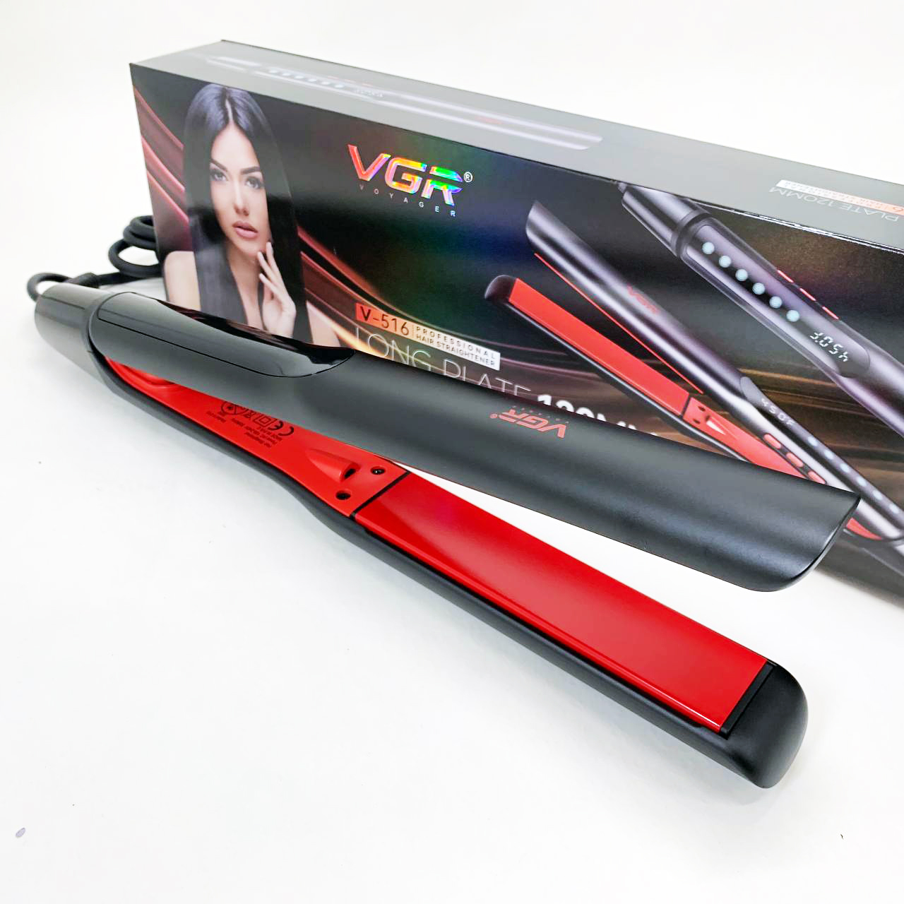 Плойка VGR V‑516 с регулируемой температурой до 230°C