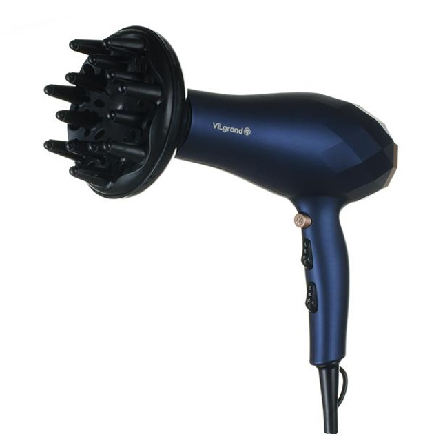 Фен VILGRAND VHD 2424TI. Цвет: синий
