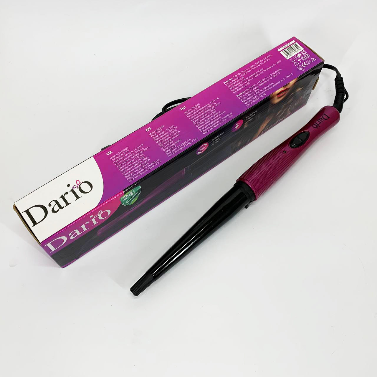 Плойка Dario DHC650C. Цвет: фиолетовый
