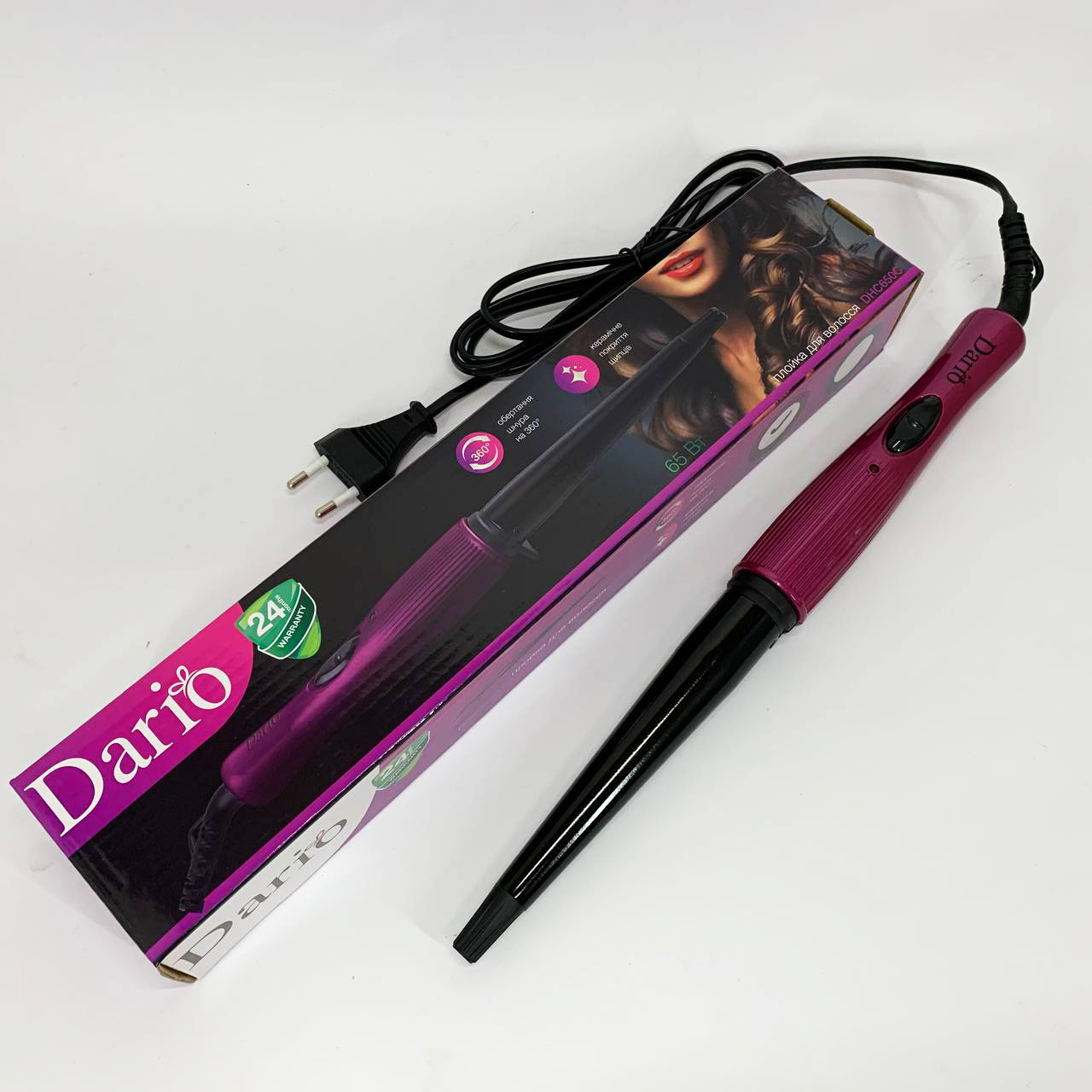 Плойка Dario DHC650C. Цвет: фиолетовый
