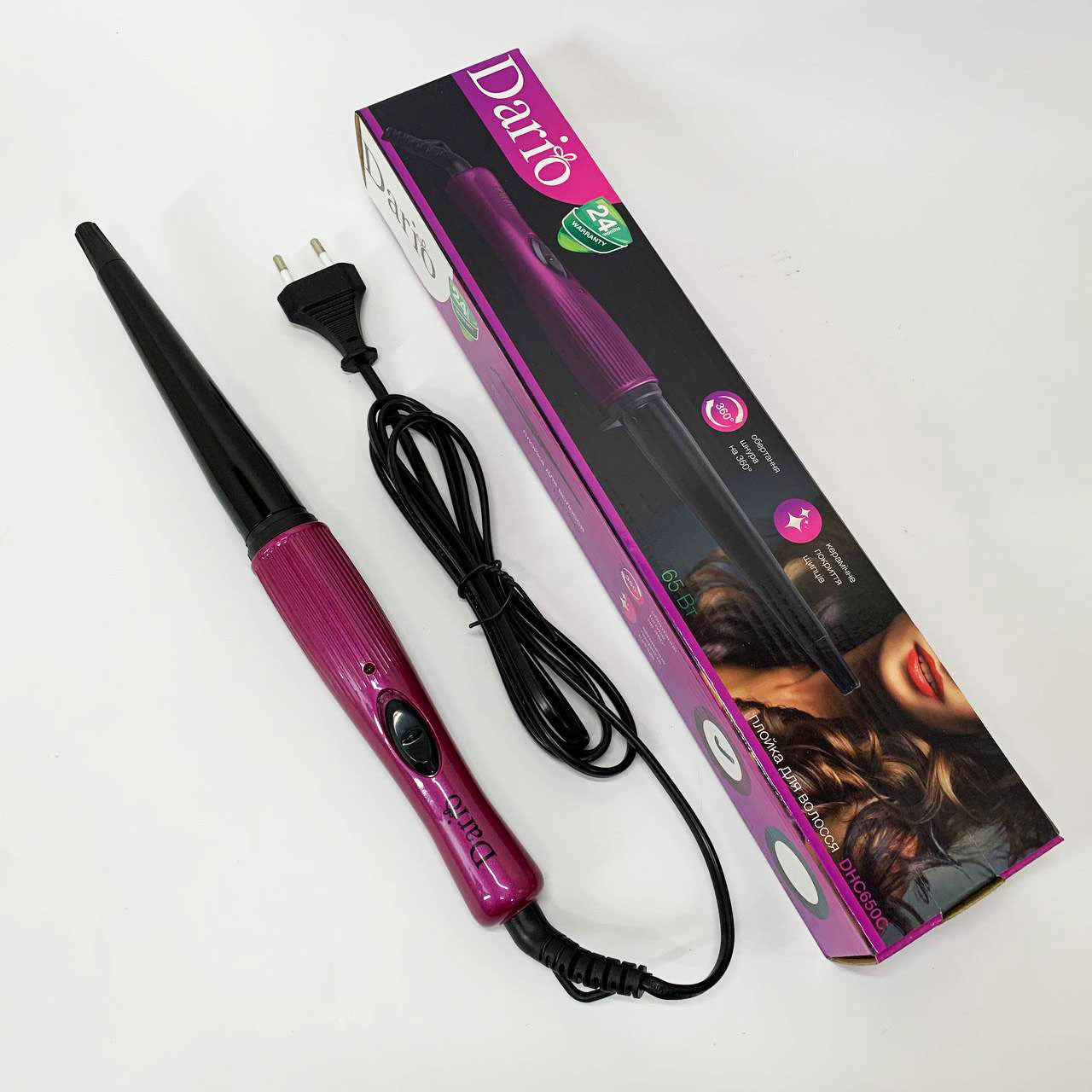 Плойка Dario DHC650C. Цвет: фиолетовый