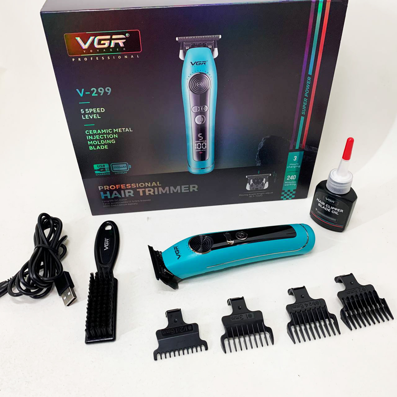 Триммер VGR V-299. Цвет: синий