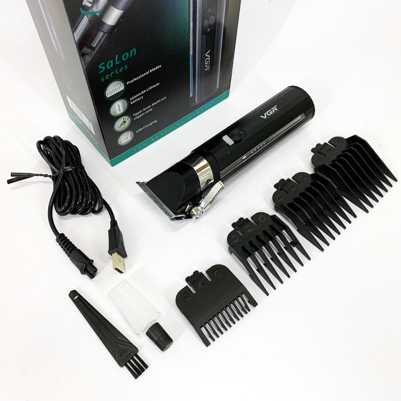 Аккумуляторная машинка для стрижки VGR V-687