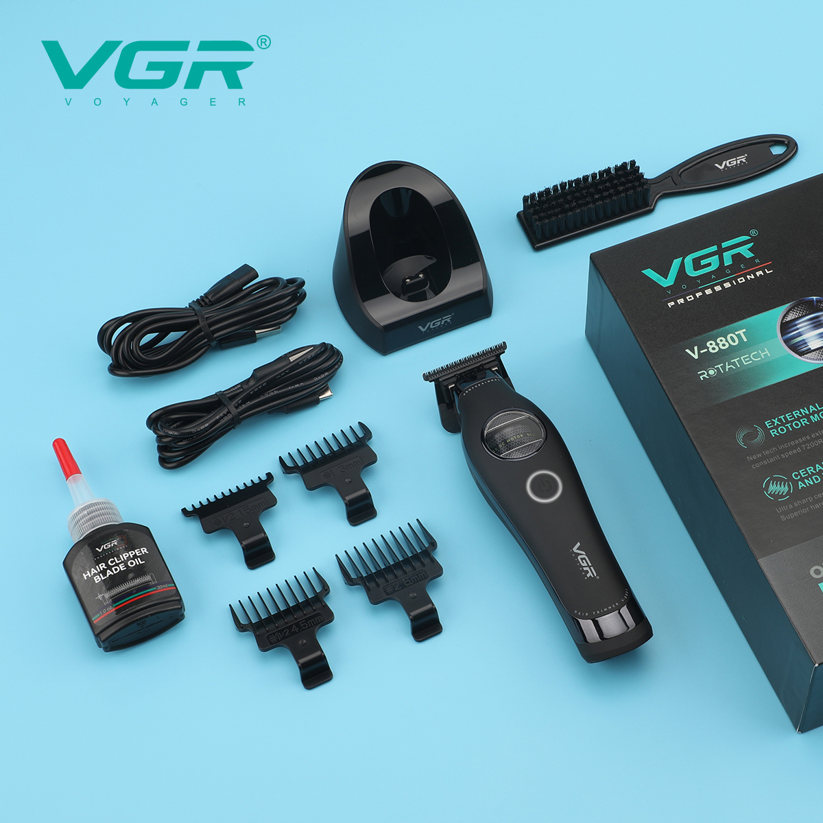 Триммер VGR V-880T. Цвет: черный