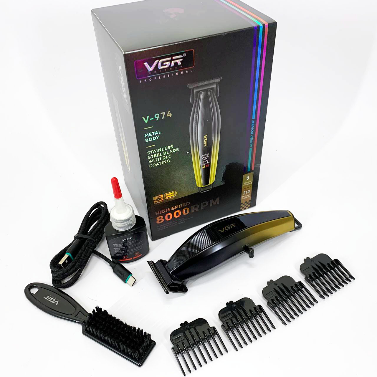 Триммер VGR V-974. Цвет: золотой