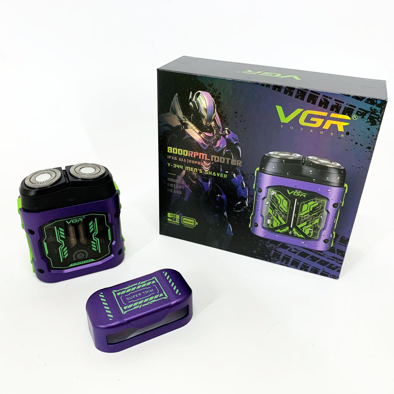 Электробритва VGR V-344. Цвет: фиолетовый