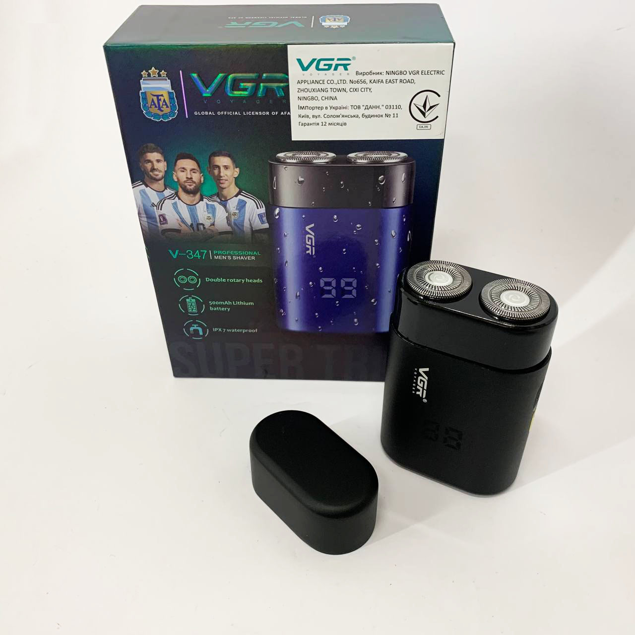 Электробритва VGR V-347. Цвет: черный