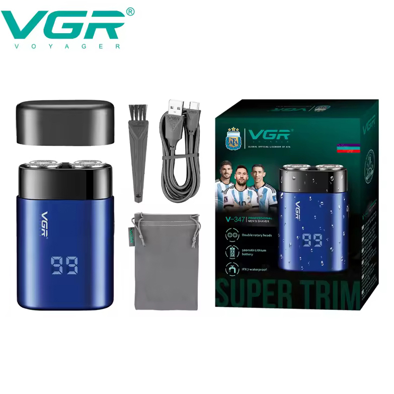 Электробритва VGR V-347. Цвет: синий