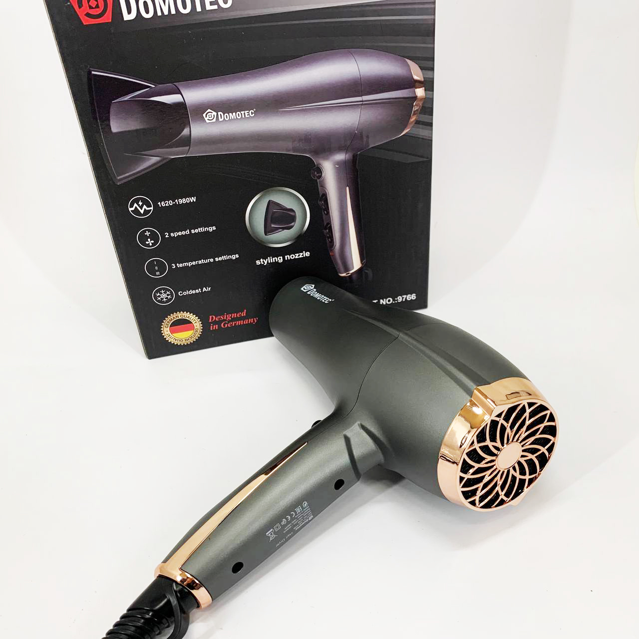 Профессиональный фен для волос Domotec MS-409B 1980 Вт