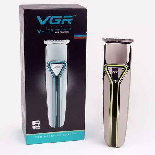 Профессиональная машинка триммер беспроводная для стрижки волос VGR V-008 GREEN