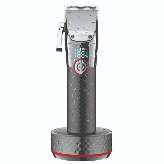 Профессиональная беспроводная машинка для стрижки VGR V-682 RED триммер для волос