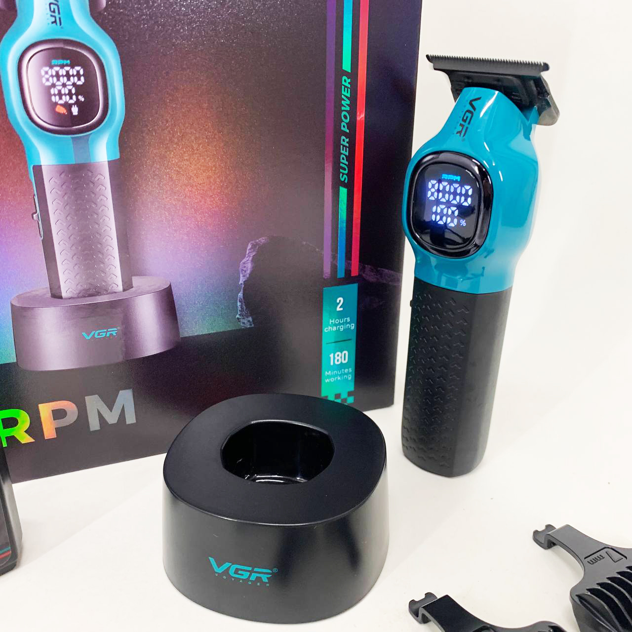 Триммер для стрижки волос VGR V-886T BLUE 8000RPM